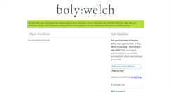 Desktop Screenshot of bolywelch.hiringthing.com