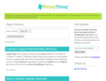 Tablet Screenshot of careers.hiringthing.com